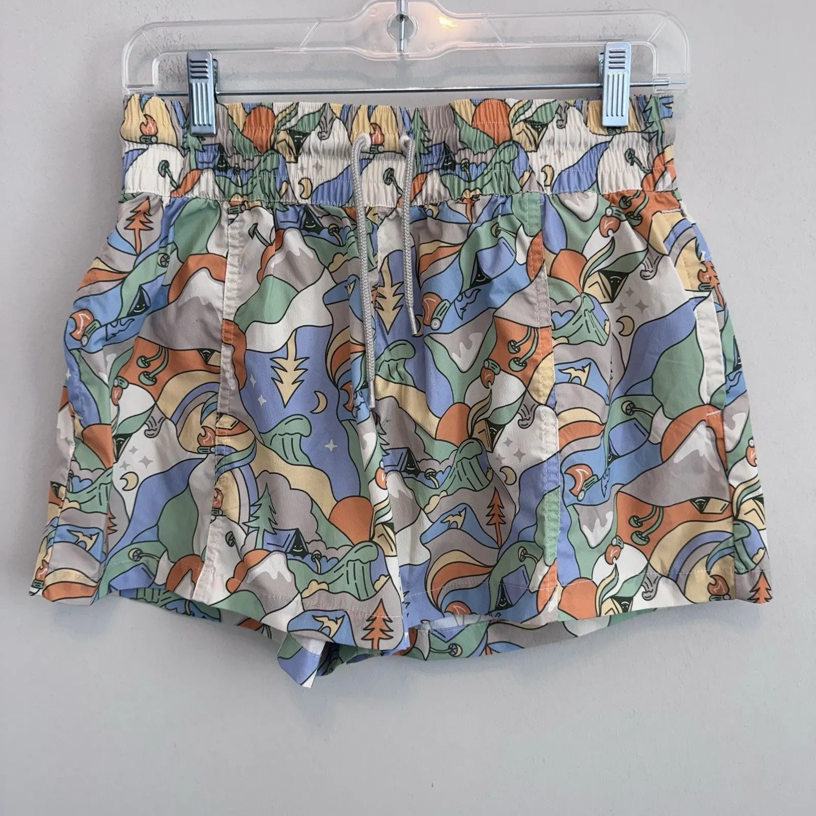 Columbia Sportswear Outdoor Graphic Print Shorts Multi Color Women's Medium M