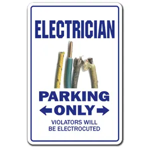 SignMission  12 x 8 in. Electrician Novelty Sign