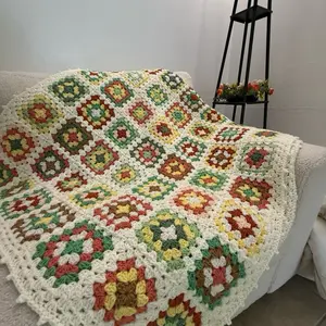 Granny Square Crochet Blanket Kit