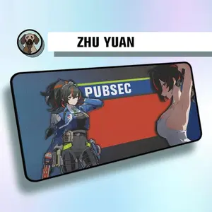 Premium Zhu Yuan Mouse pad | Zenless Zone Zero Desk Mat | Anime Gaming Pad | ZZZero Mousepad | Zhu Yuan Character Design | Large Gaming Mat