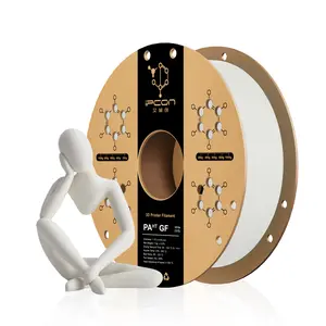 iPCON PAᴴᵀ GF 3D Printing Filament, Glass Fiber Reinforced PAᴴᵀ 3D Printer Filament, Ultra-Low Warpage & Automatic Filament Refill PAᴴᵀ GF Filament, Excellent Interlayer Adhesion, Insulating & Heat Resistant PAᴴᵀ GF For Automobiles, Electrical Tools etc.
