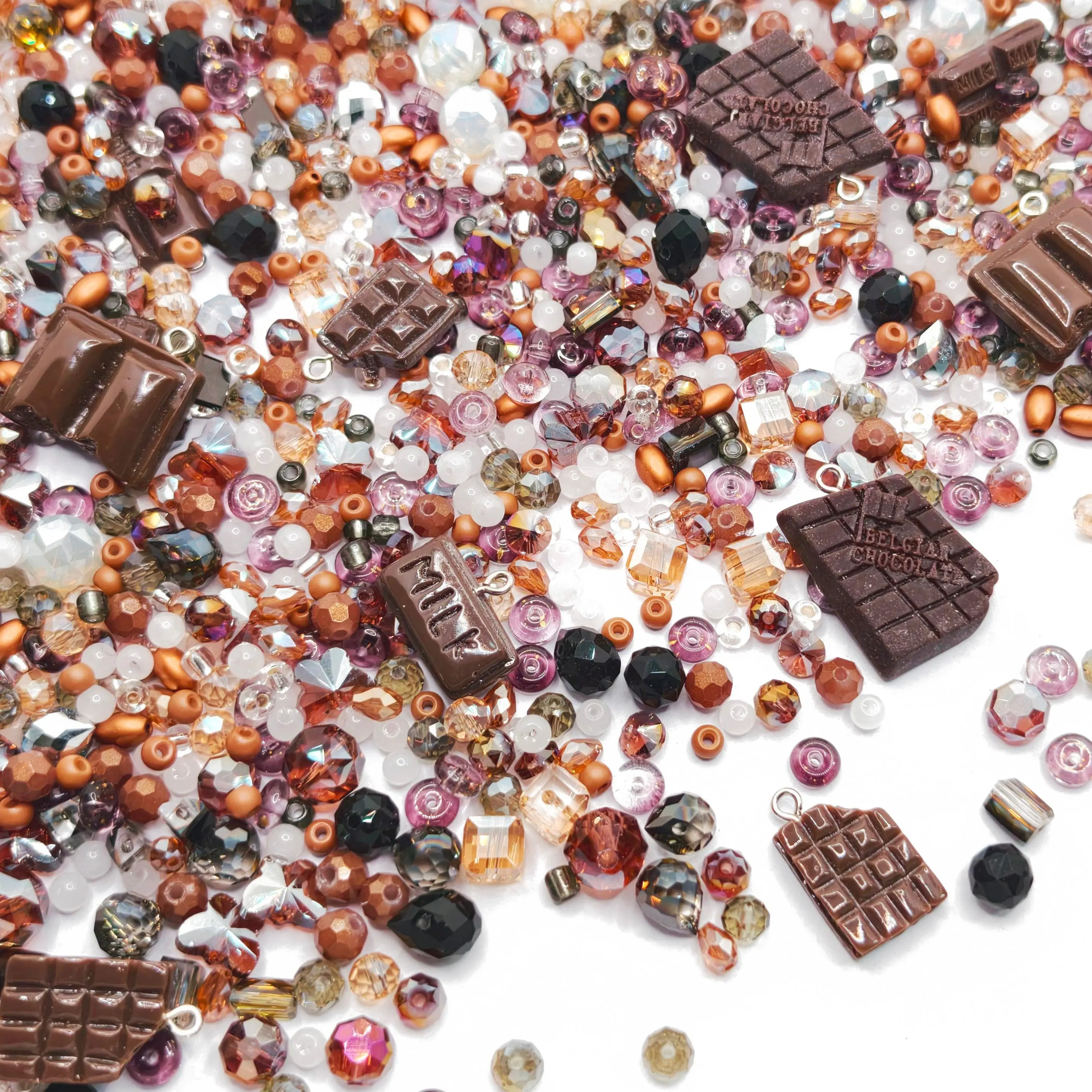 B568]Tiny Choco-lot of Love DIY tools set DIY Beads charms