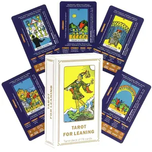 Learning Meaning Tarot Cards Set, Portable Deck for Fortune-Telling & Spiritual Guidance, Ideal Gift for Ages 14+, Festive Present