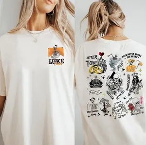 Combs Bullhead 2 Sided Tshirt, Luke Country Music, Combs World Tour 2025 Lady, Unisex Cotton Shirt