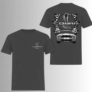 Shelby GT500 Cobra Racing T-Shirt, 2 Sides, S197 Mustang Muscle Car Tee