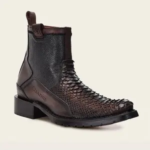 Botin CUADRA para caballero horma oval piton CU742