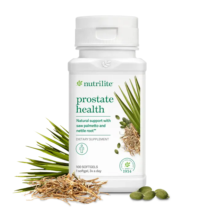 Nutrilite Prostate Health 100 Softgels Men's Daily Support with Saw Palmetto Nettle Root & Pumpkin Seed Oil for Urinary Wellness - Healthcare, Supplement