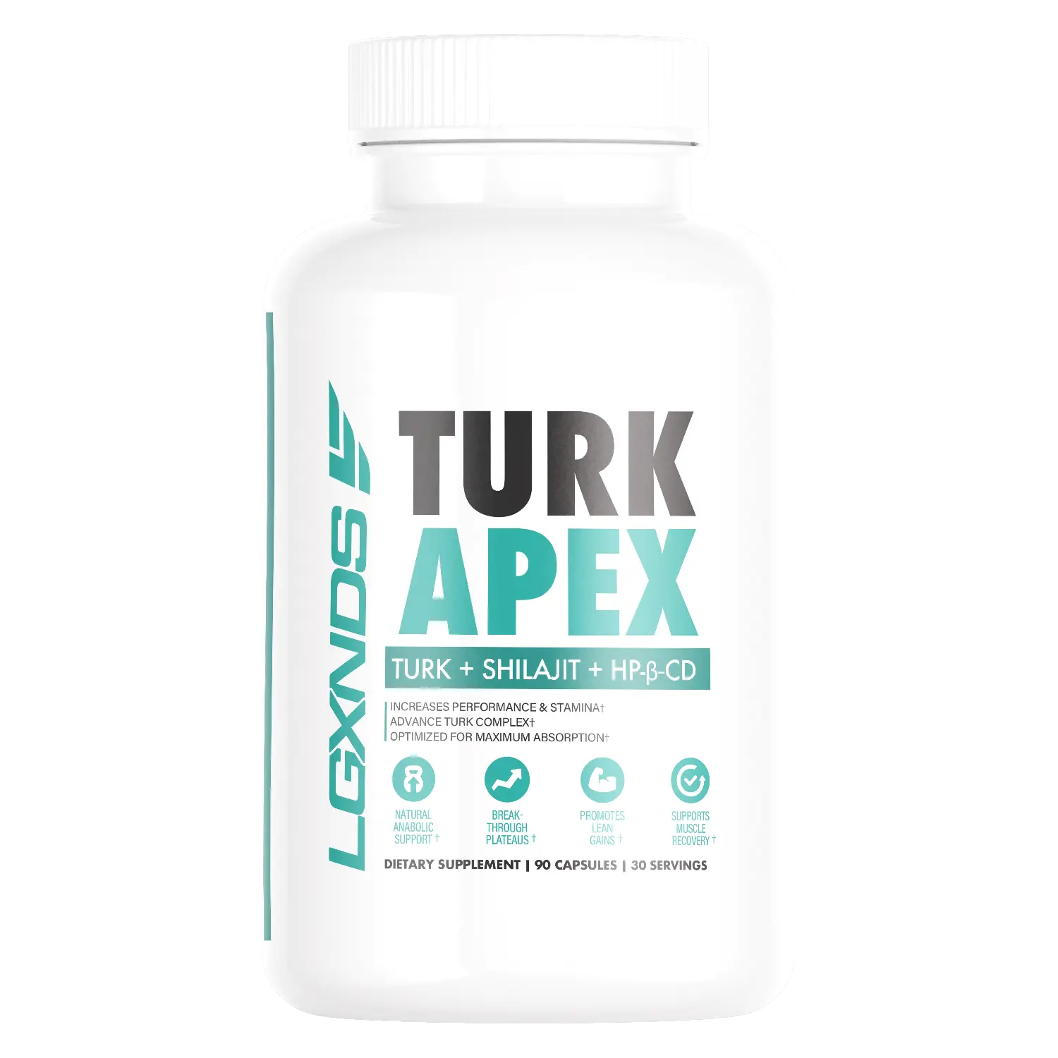 LGXNDS Turk Apex Advanced Performance and Recovery Support | Ajuga Turkestanica Extract and PrimaVie Shilajit | BioPerine Enhanced Absorption | GMP Certified Capsules
