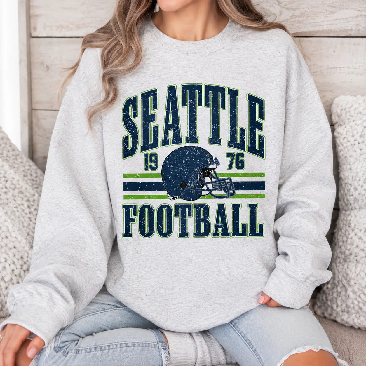 Seattle Football Vintage Sweatshirt T-shirt Hoodie, 90s Retro Game Day Graphic Tee, Football Fan Shirt