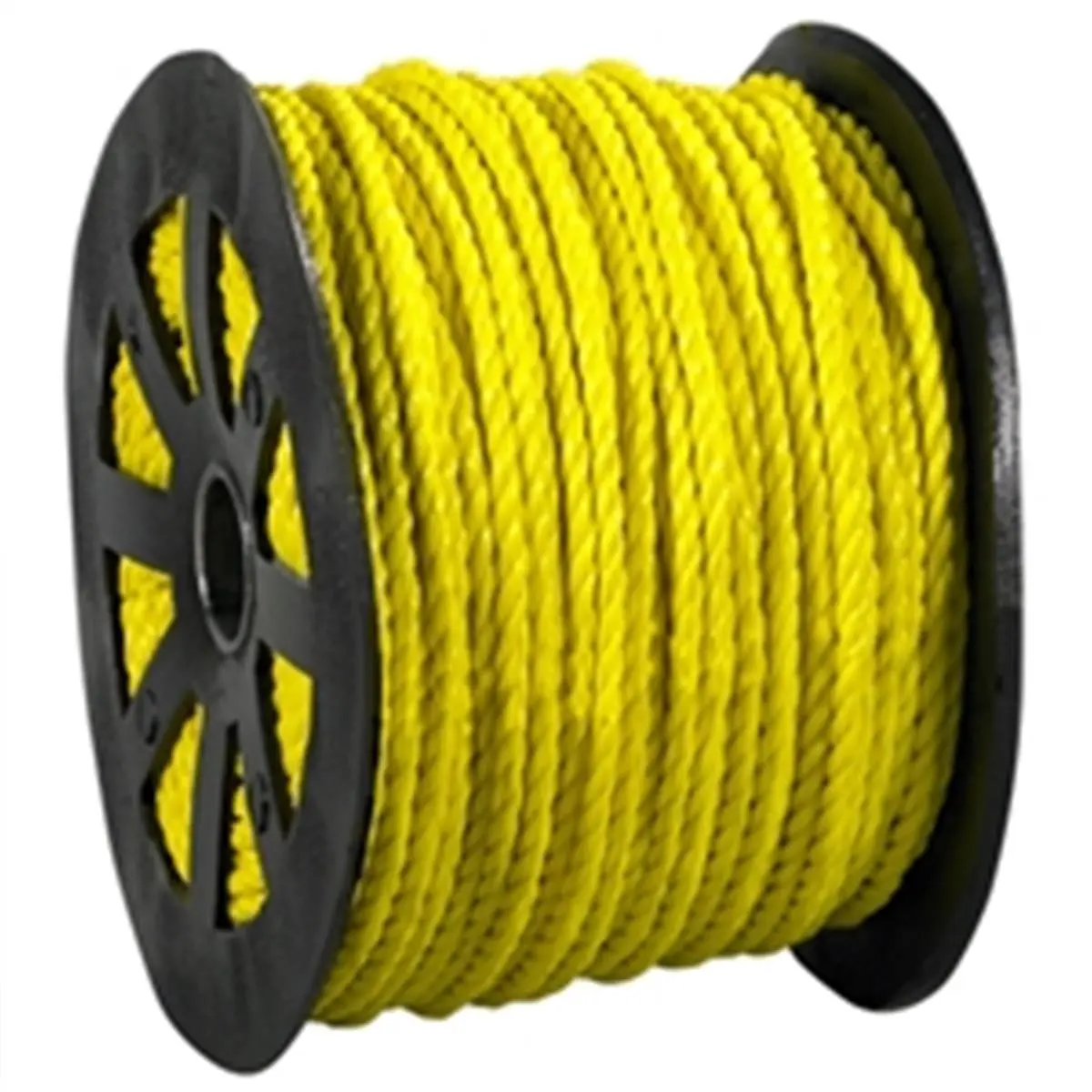 212 MAIN TWR105 Heavy Duty Yellow Twisted Polypropylene Synthetic Rope - 0.38 in. Diameter, 600' Length, 2450 lbs Load Capacity, Easy-Floating Design, Heavy Duty Rope, Twisted Rope