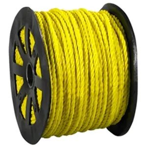 Box Partners TWR105 0.38 in. 2450 lbs Yellow Twisted Polypropylene Rope