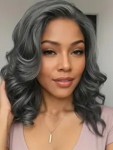 Women's Front Part Wig, Gradient Big Wave Synthetic Fiber Wig, Perfect for Carnival, St Patrick's Day, Parties, Weddings, Dance Events