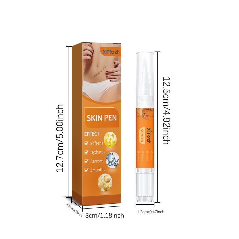 Ximonth Skin Repair Pen with Aloe Vera Extract & Elastic Peptide for Fade Pregnancy Scars Burns Smooth Skin Scar Treatment Youth Enhancer