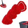 Chenille Head Duster Mop Refills for O-Cedar Easywring 1-Tank System, Microfiber Wet/Dry Cleaning Sets (4-Pack)