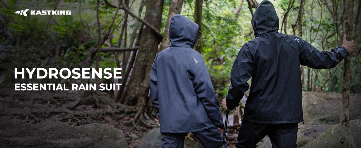 KastKing HydroSense Essential Waterproof Rain Suit for Men and Women, Lightweight, Durable Outdoor Gear for Fishing, Hiking