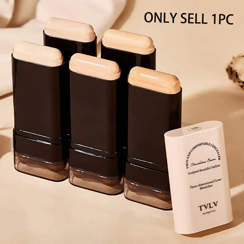 2-In-1 Concealer And Foundation Stick, Cosmetic Concealer, Moisturizing Concealer Foundation, Covers Dark Circles, Waterproof And Sweat-Resistant, Protects Against Makeup Stains, Gifts For Women, makeup for beginners
