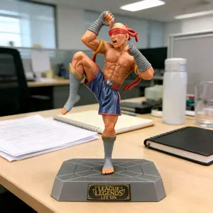 League of Legends Blind Monk Figure, Desktop Statue, High-Quality Model Collection, Perfect Gift for Fans & Collectors, Detailed Design