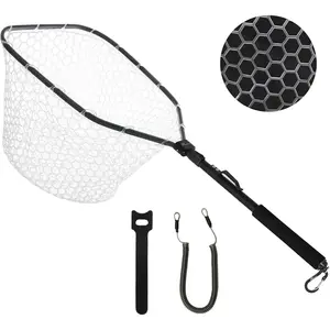 Fly Fishing Net, Bass Trout Landing Net, Folding Fishing   Water, Safe Fish Catching or Releasing, Fly Fishing net  Release