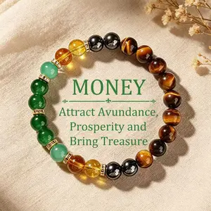 Black Onyx and Tiger's Eye Wealth-Attracting Bracelet – A unisex, adjustable lucky bracelet. An encouraging gift for birthdays or anniversaries—a bracelet designed to attract wealth, lock in good fortune, and bring abundance and prosperity.