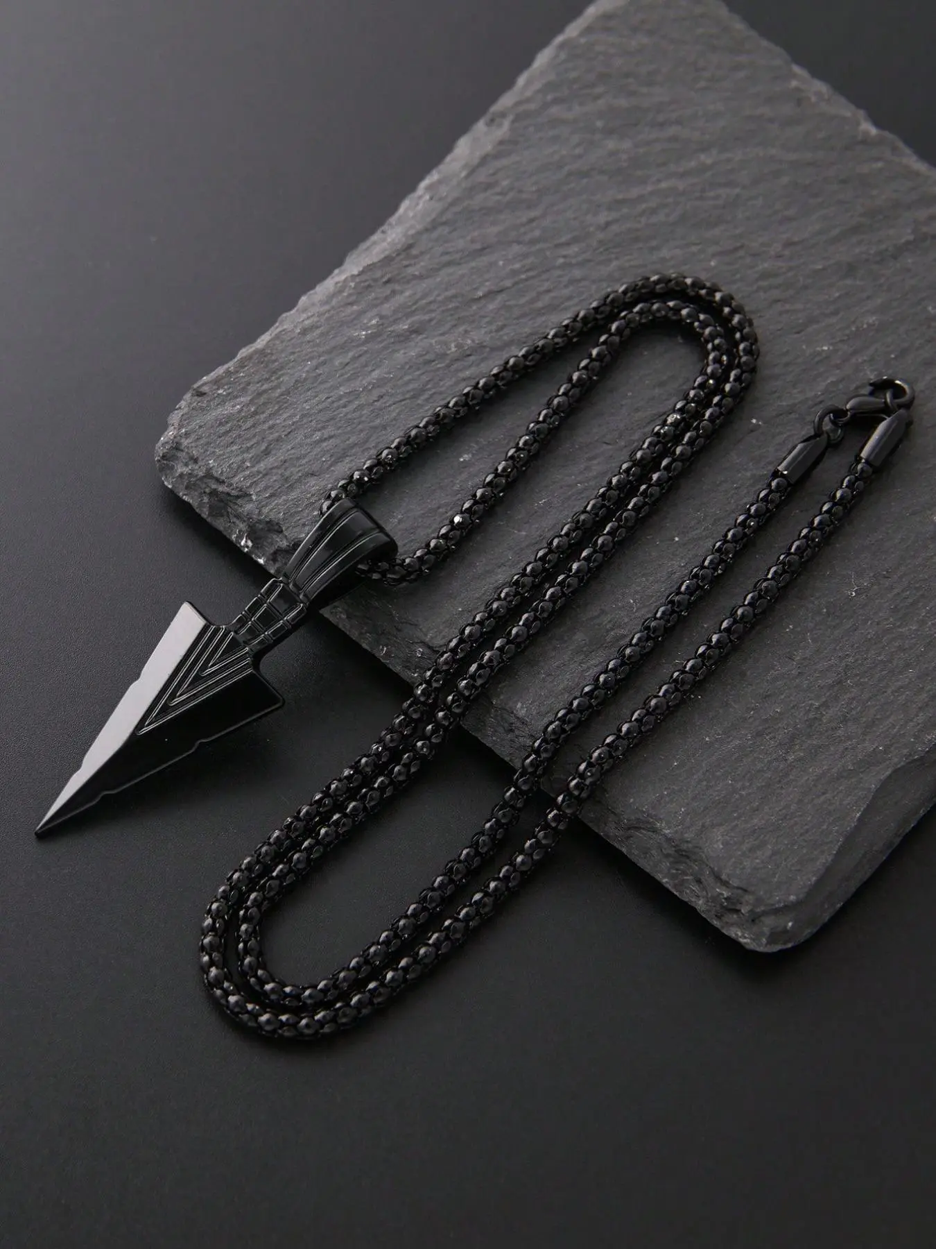 Punk Style Arrow Design Pendant Alloy Necklace, Gothic Mystery Jewelry, Fashionable Accessory, Fashion Jewelry for Party, Daily Clothing Decor, Trendy All-match & Exquisite Jewelry for Birthday Gift, Charms Necklace