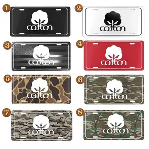 Cotton Camo License Plate Collection, bubba truck, truck license plate, Car Accessory, 12" x 6", 100% Aluminum, Includes 4 Pre-Drilled Holes, Assembled in the USA 6