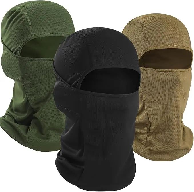 3 Pack Balaclava Ski Mask - Breathable UV Protection Face Cove for Motorcycle, Football, Cycling, Outdoor Sports