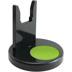 Universal Glue Gun Stand with Silicon Anti-Drip Non-Stick Pad, Works with Almost Any Glue Gun, Black