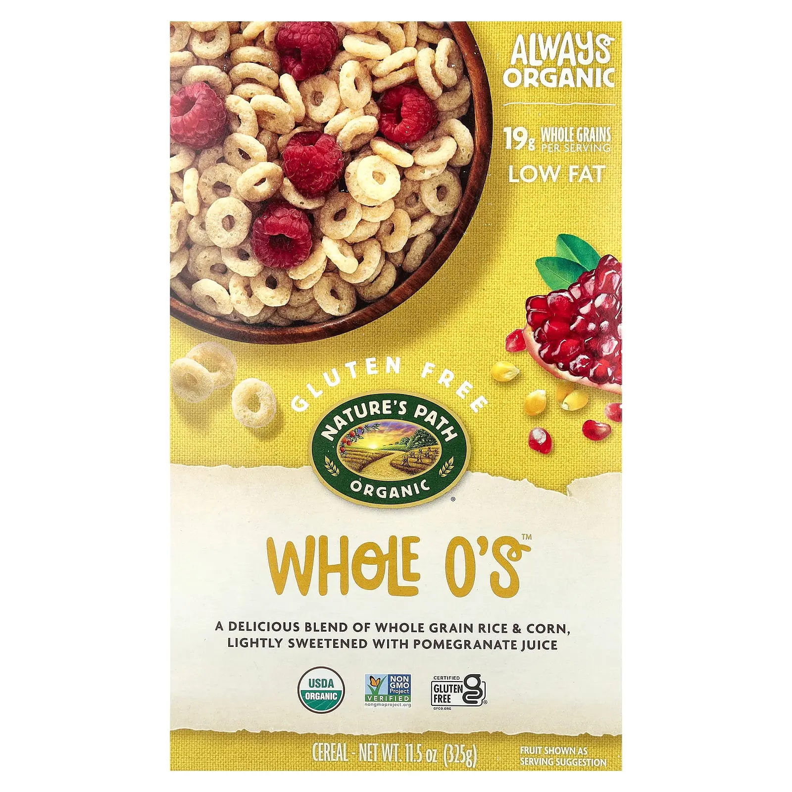 Nature's Path Organic Whole O's™ Cereal, 11.5 oz (325 g) Nature's Path Organic Whole O's™ Cereal, 11.5 oz (325 g)