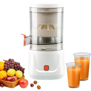 Wireless Electric Citrus Juicer Rechargeable, Automatic Citrus Juicer Squeezer Machines with USB and Cleaning Brush, Compact, Large Volume, Pulp Control, Oranges, Lemons, Limes, Grapefruits