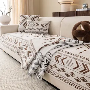 1pc Jacquard Sofa Pad, Chenille High-End Elegant Exclusive New Design, All-Season Trendy Sofa Pad, Perfect for Any Season