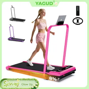 【Upgraded Version】Yagud Walking Pad with Wheels,Remote Control, LED Display, Portable Under Desk Treadmill for Small Spaces, Home/Office Exercise Equipment Fitness Workout Calories
