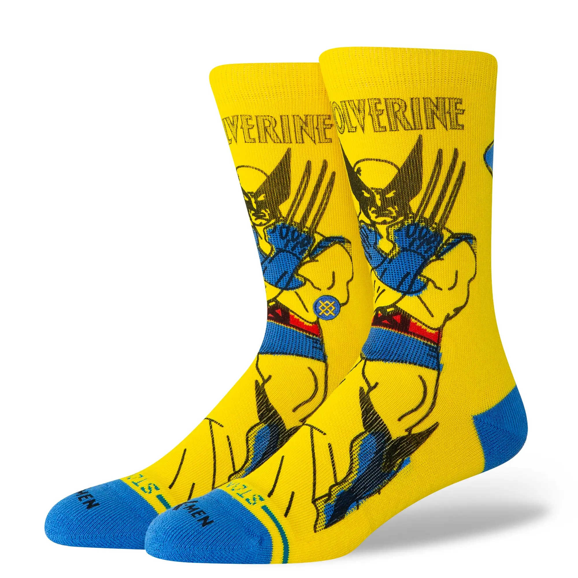 Marvel X Stance Yellow Crew Socks - Wolverine