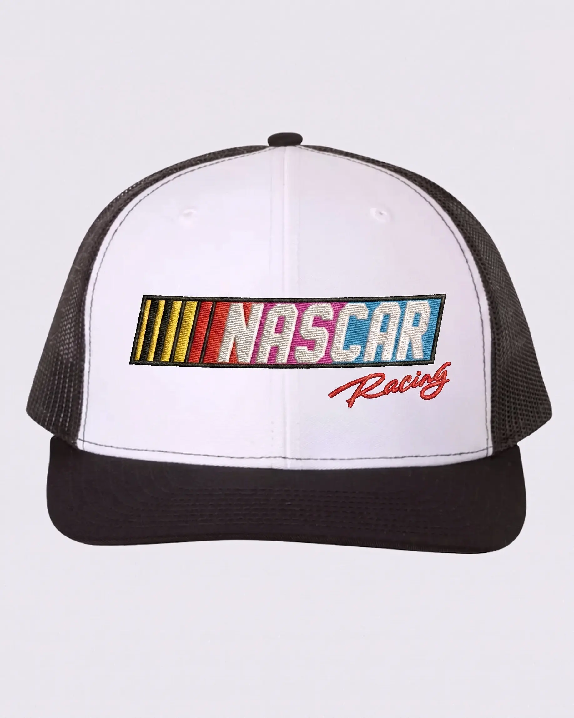 Nascar Racing Embroidered Trucker Cap Custom Thread Color Vintage Soft Cotton Adjustable Hat Trendy Streetwear Gift for Men & Women