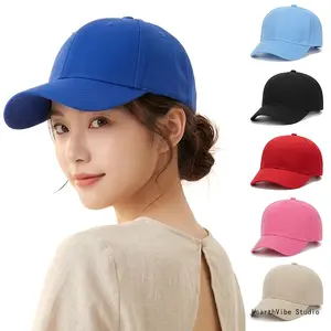 Unisex Multicolor Solid Baseball Cap - Sun Protection Shade Hat, Casual Adjustable - Hats for Women