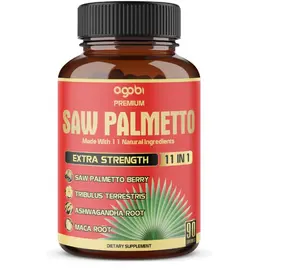 Premium Saw Palmetto Capsules - Combined with Ashwagandha, Turmeric, Tribulus, Maca, Green Tea, Ginger, Holy Basil & More - Natural Prostate Support - 90 Capsules 3-Month Supply