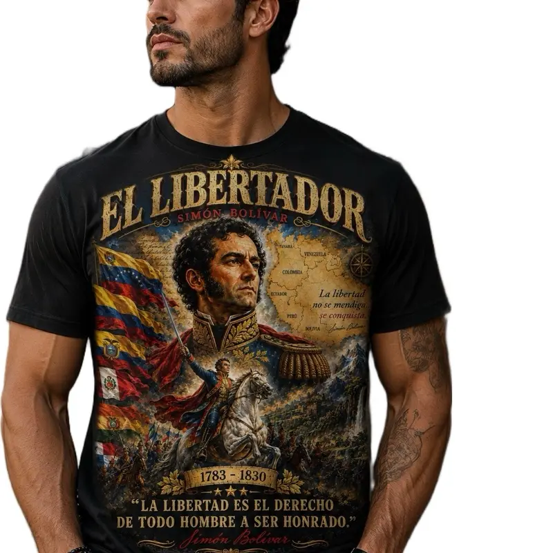 Simón Bolívar, el libertador y los T-shirt