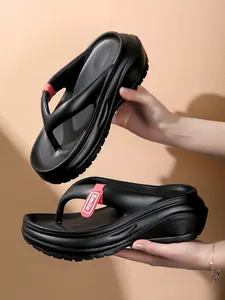 New Summer Fashion Casual Women's Sandals, Height-Boosting Flip Flops, Trendy Comfortable Footwear for Daily Wear