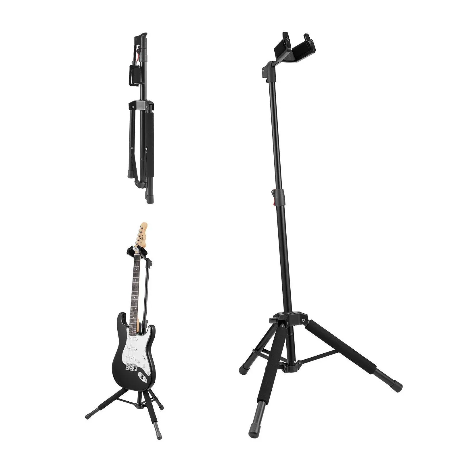 【Summerfinds】VEVOR Tripod Guitar Stand Floor-Standing Foldable 35.4-47.2 in Adjustable Height