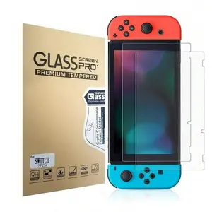 TOOUEE 1 pack/2 packs Switch/switch oled Screen Protector Tempered Glass Premium HD Clear Anti-Scratch Screen Protector for Nintendo Switch/switch oled Installation