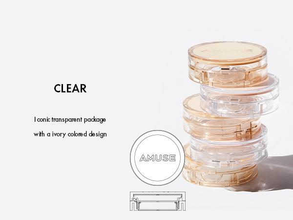 [AMUSE Seoul Official] DEW JELLY VEGAN CUSHION | 5 Shades Concealer Foundation Makeup Cosmetic