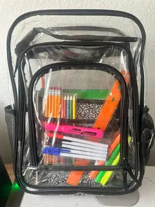 "Heavy Duty Clear Backpack for School, Work & Travel"