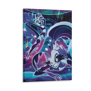 Hazbin Hotel Poster Anime Cartoon Poster 156 Canvas Poster Bedroom Decor Sports Landscape Office Room Decor Gift Frames Wall