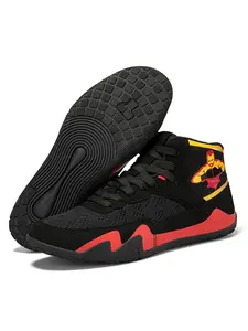 Men's Boxing Training Shoes, Non-slip Wear-resistant Boxing Shoes, Trendy Fashionable Sports Shoes for Boxing & Wrestling Training