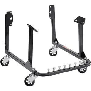 VEVOR Engine Stand, 750 LBS Load Capacity Engine Motor Stand, Heavy-Duty Steel Motor Holder with 4 Swivel Casters and 4 Hook Positions, Suitable for BB-Chevy and GEN-1 SB-Chevy Engines