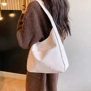 Large Capacity Retro Bag Women's Simple Tote College Student Class Shoulder Casual