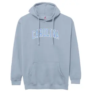 Light Blue North Carolina Embroidered Hoodie Sweatshirt by League