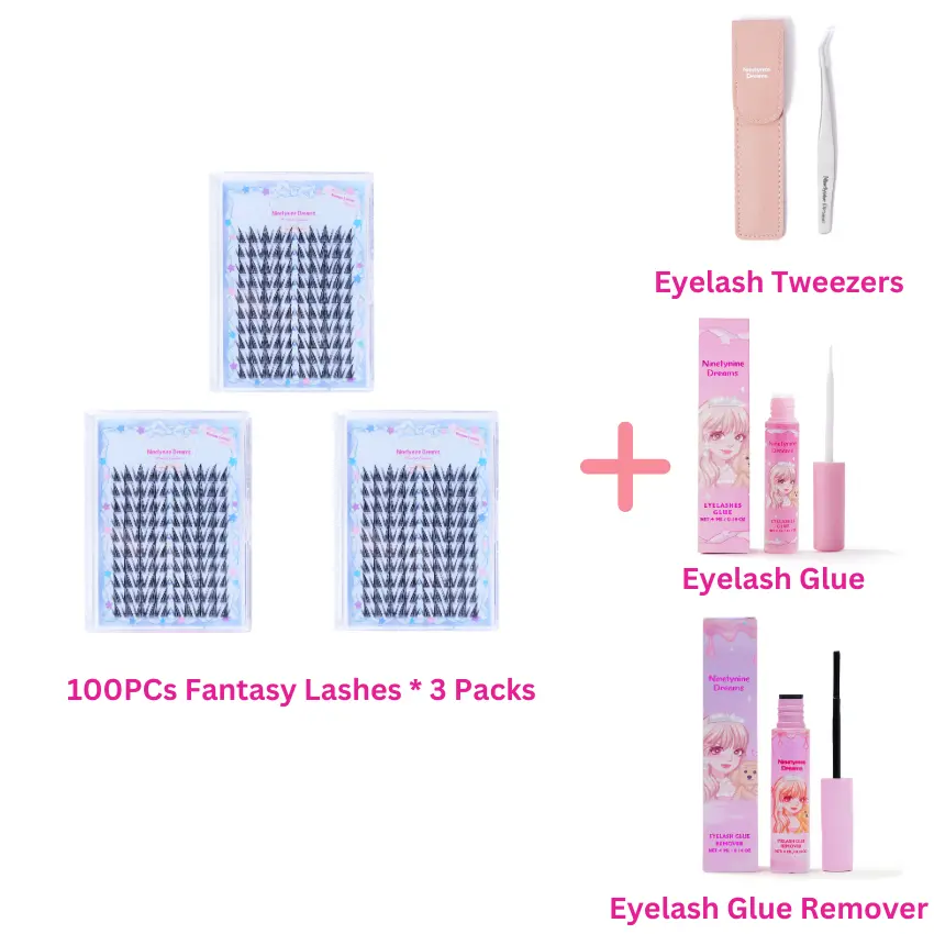 3 Packs + Accessories (Daily Lash Glue)