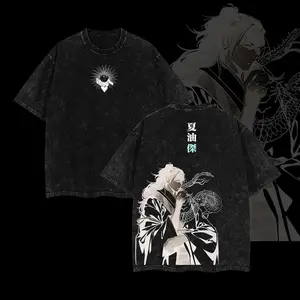 valentine shirts Geto Suguru Special grade Cursed Spirit Manipulation JJk Jujutsu Kaisen Anime Manga 2 sided Washed T-shirt Menswear graphic tee