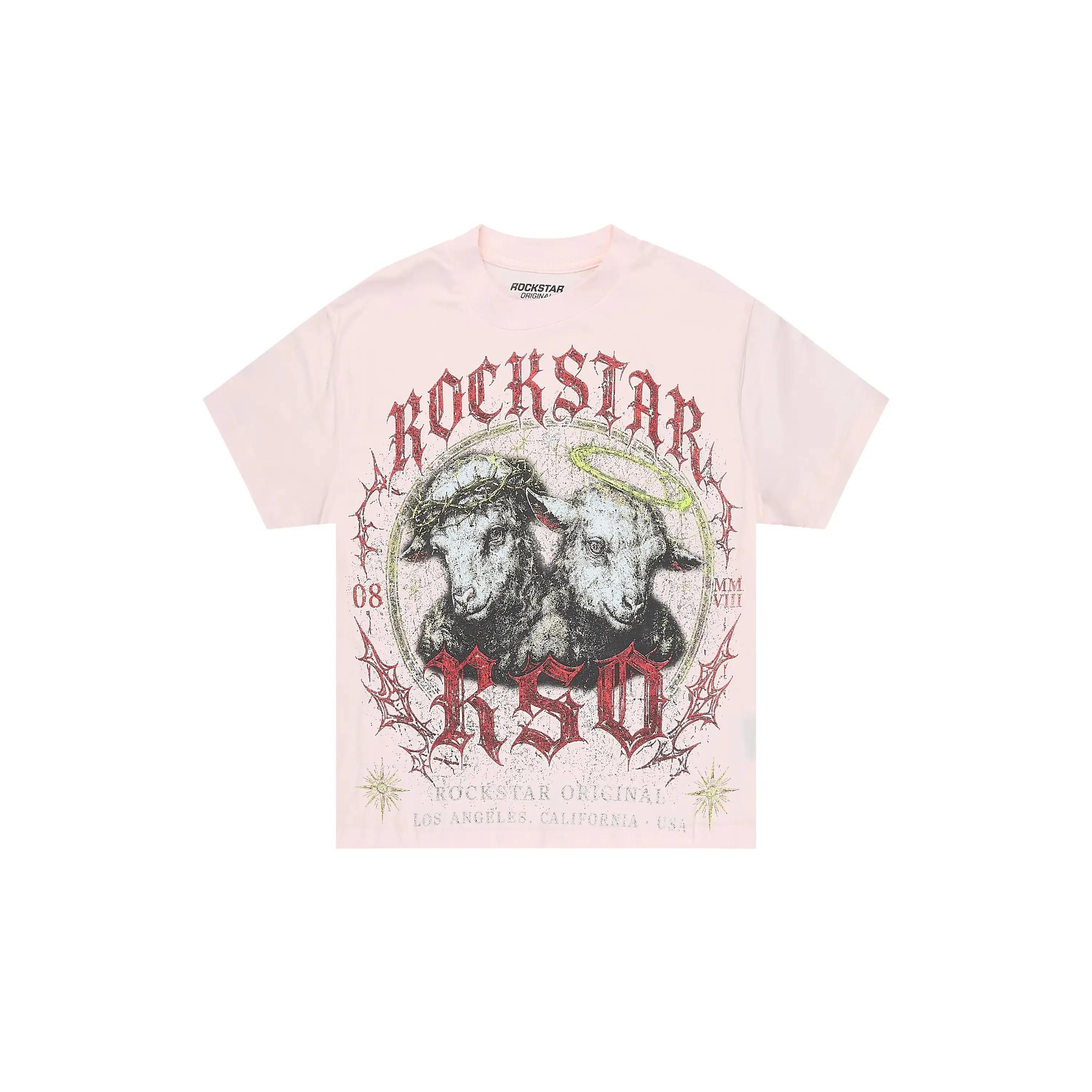 Girls Dezz Light Pink Graphic T-Shirt