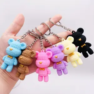 Viral Kawaii 3D Cartoon Keychains – Cute Panda & Cosplay Girl Bag Charms – Aesthetic Stocking Stuffer for Backpacks & Totes